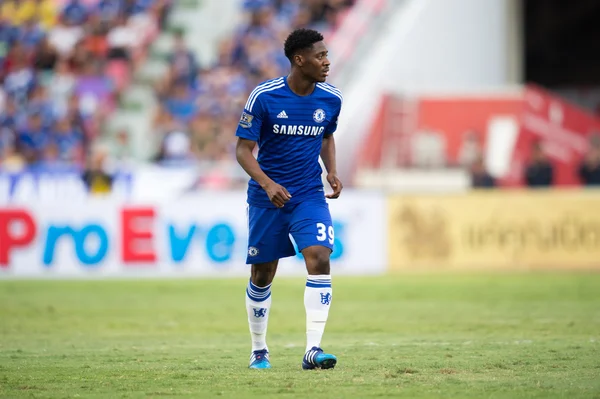 Ola Aina of Chelsea in action