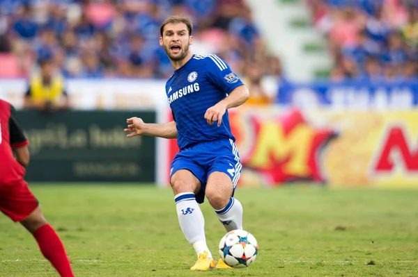 Branislav Ivanovic no.2of Chelsea in action — Zdjęcie stockowe