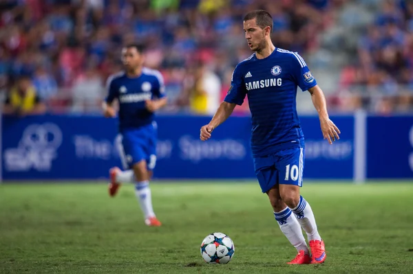 Eden Hazard of Chelsea for the ball