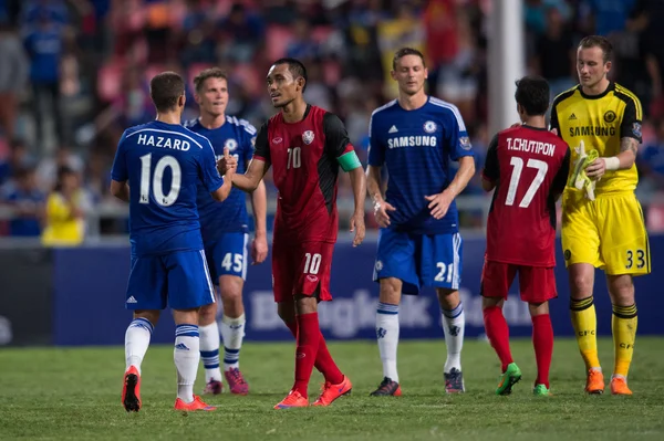 Eden Hazard no.10 (blue) of Chelsea in action