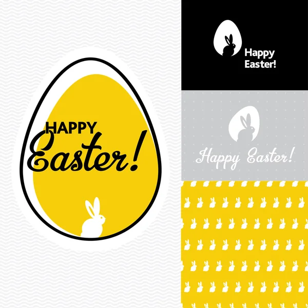 Mutlu Paskalya tema öğelerinde vektör!