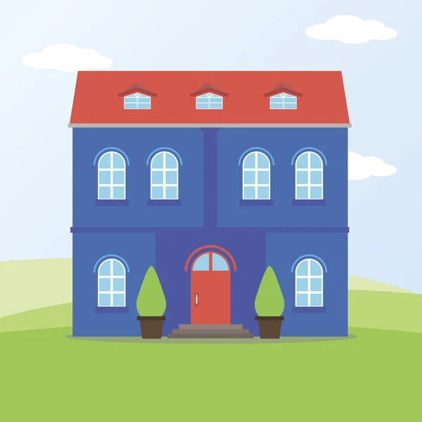 Evin vektör illüstrasyonu