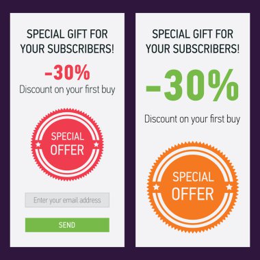 Vektör şablonu ile zarif promosyon afiş