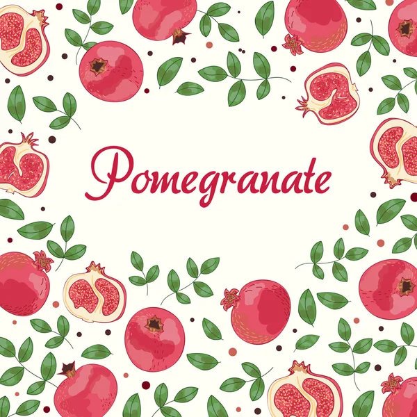 Nar arka plan ile vektör banner