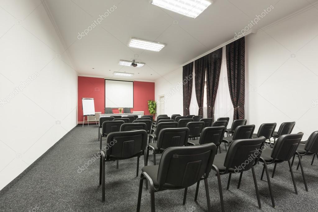 Business meeting, seminar room, conference room, interior