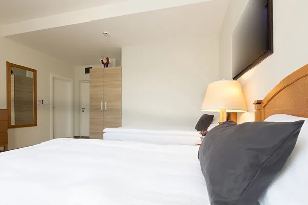 Interior of a hotel bedroom — Stock Photo, Image