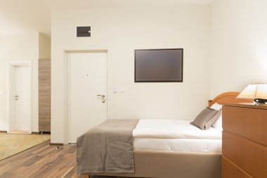 Otel yatak odası iç akşam