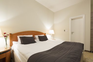 Otel yatak odası iç akşam