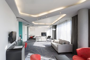 Modern oturma odası.