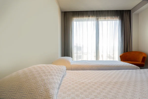 Interior of a hotel bedroom — Stock Photo, Image