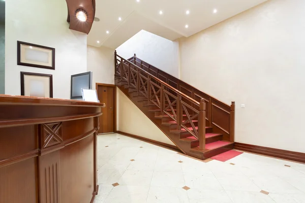 Hotel interior - reception area — Stock Photo, Image