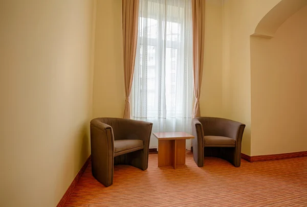 Armchairs in a hotel room — Stock Photo, Image