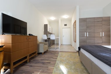 İç modern bir stüdyo daire