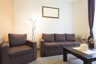 Modern oturma odası.