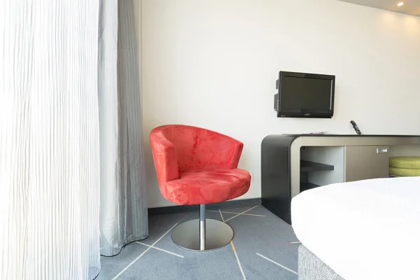 현대식 호텔 방의 내부 — 스톡 사진