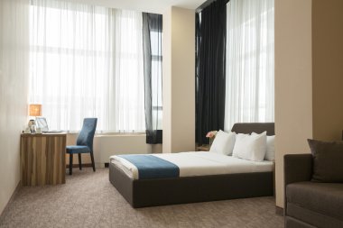 Zarif otel yatak odası iç