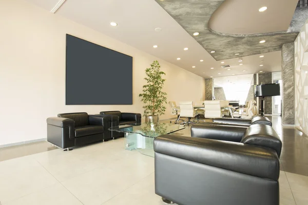 Modern lyx hotell lobby interiör — Stockfoto