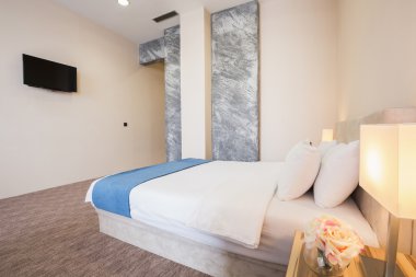 Zarif otel yatak odası iç