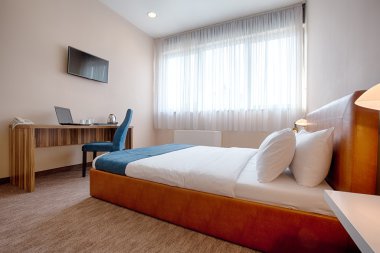 Şık bir yatak odası iç