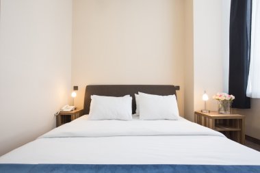 Zarif otel yatak odası iç