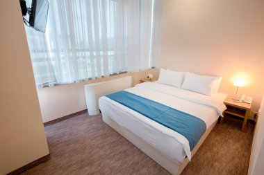 Zarif otel yatak odası iç