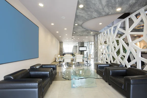 Modern lyx hotell lobby interiör — Stockfoto