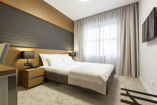 Interior of a hotel bedroom — Stock Photo, Image