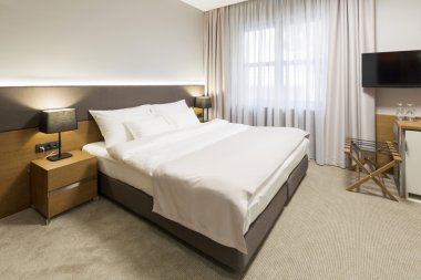İç modern yeni otel odasının
