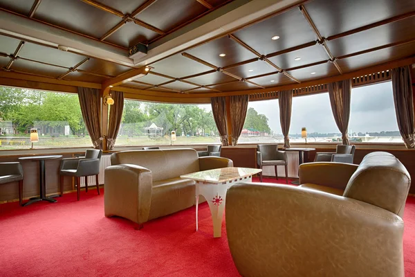 Wnętrze luxury cruise łodzi — Zdjęcie stockowe