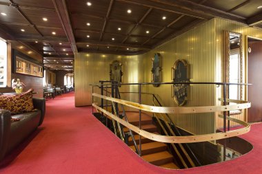 Bir tekne otelinin iç