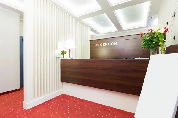 Hotel interior - reception area — Stock Photo, Image