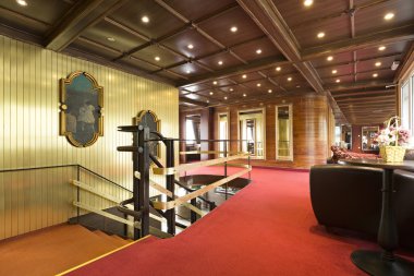 Bir tekne otelinin iç