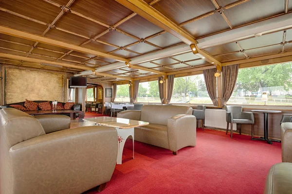 Wnętrze luxury cruise łodzi — Zdjęcie stockowe
