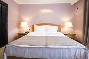 Klasik tarzı otel yatak odası iç