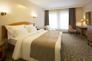 Klasik tarzı otel yatak odası iç