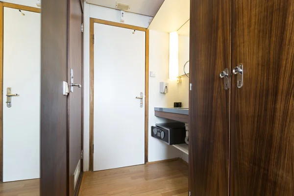 Interior of a cabin on cruise boat — Stock Photo, Image