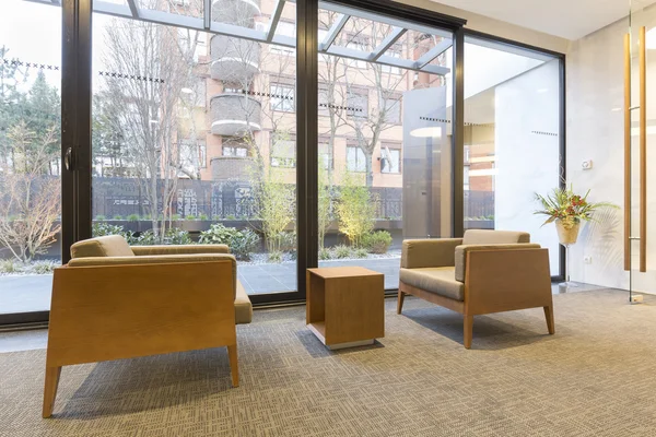 Modern hotel lobby interior — Stock Photo, Image