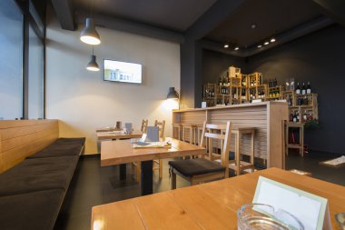 İç modern bir şarap barı