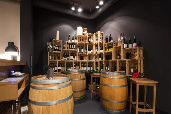 Wnętrze Nowoczesna winiarnia — Zdjęcie stockowe