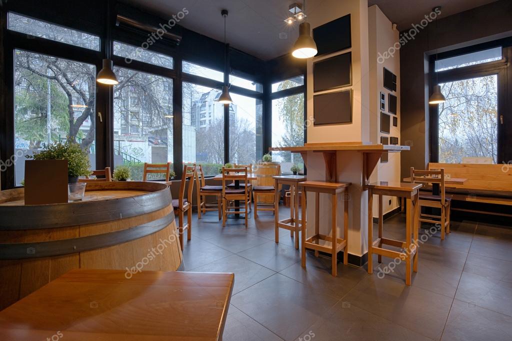 Interior of a modern wine bar Stock Photo by ©rilueda 117380486