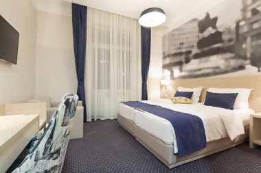 Çift Kişilik Yatak otel odası iç