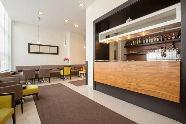 Elegante hotel café interior — Fotografia de Stock