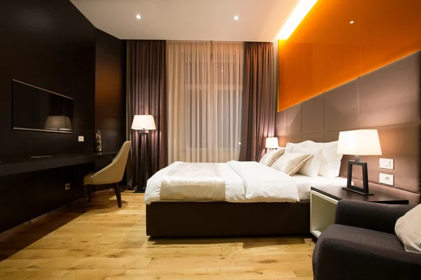 Moderne luxe hotel suite interieur — Stockfoto