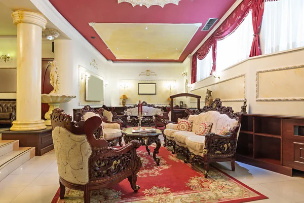 Interior of a hotel lobby — Stock Photo, Image