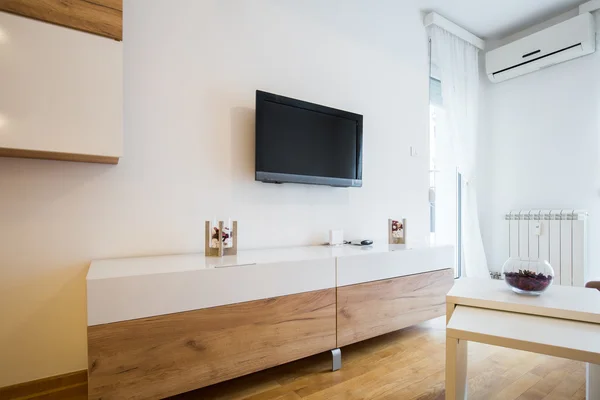 Tv in a modern living room interior — Stock Photo, Image