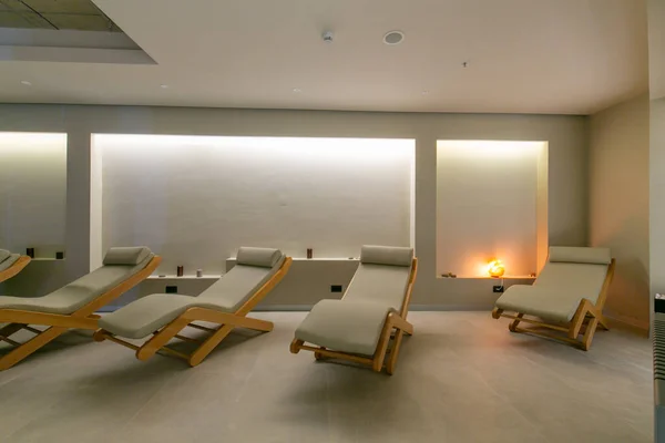 Camas Sol Spa Bem Estar Interior — Fotografia de Stock