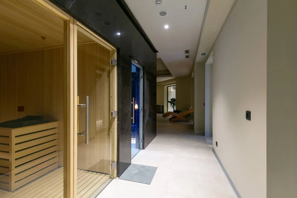 Sauna Interior Spa Wellness — Stock Photo, Image