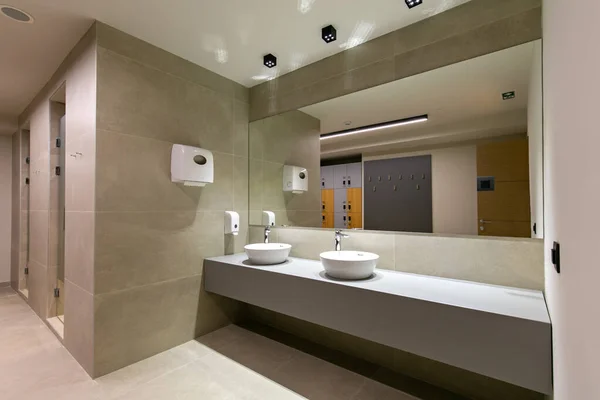 Bathroom Interior Gym Fitness Center — Stock Photo, Image