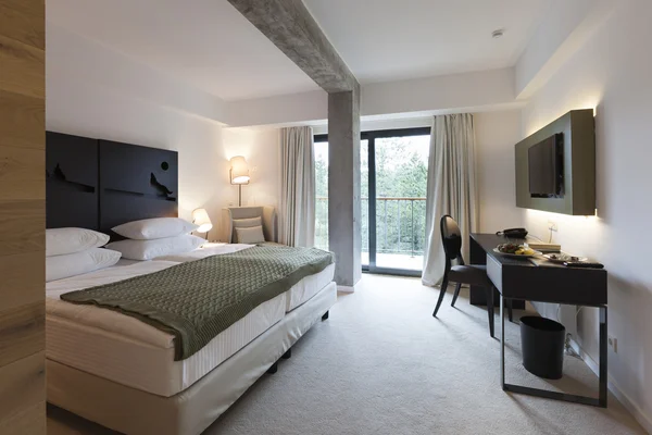 Modern otel odası iç mimarisi