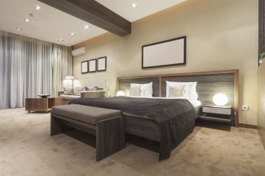 modern yatak odası iç